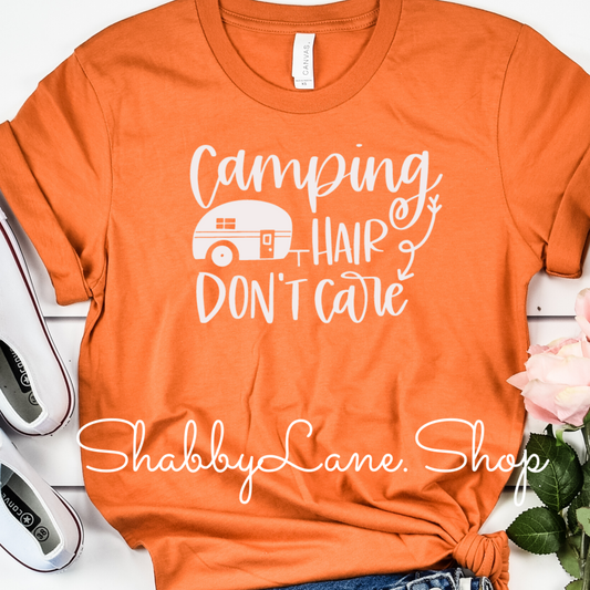 Camping hair - burnt orange tee tee Shabby Lane   