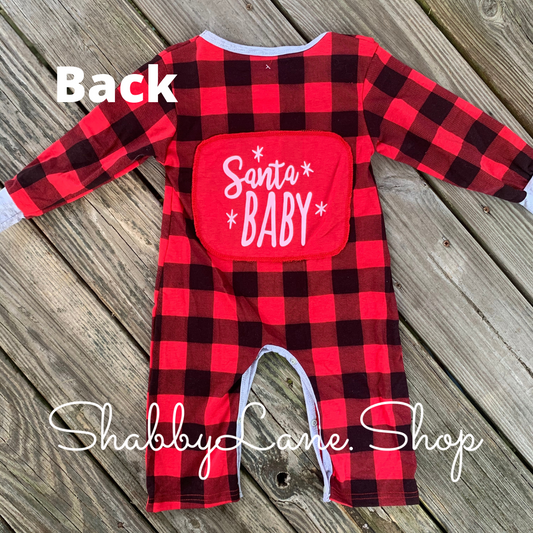 Buffalo Santa baby - toddler romper  Shabby Lane   
