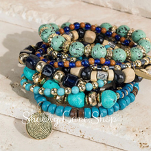 Load image into Gallery viewer, Mixed bead layered bracelet Mixed beads Shabby Lane   