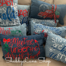Load image into Gallery viewer, Red Truck Christmas pillow  Shabby Lane   