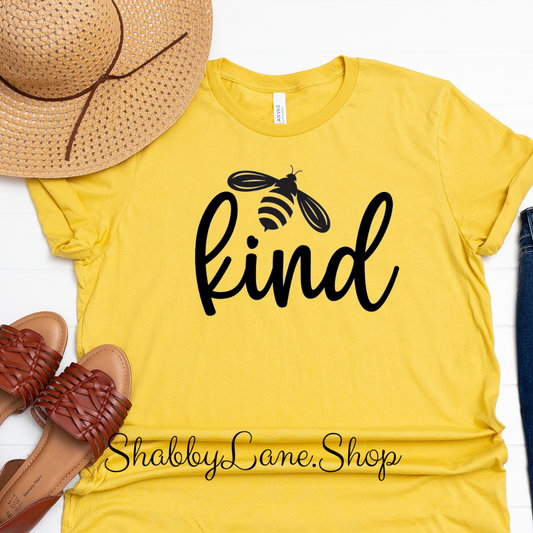 Bee Kind- yellow tee Shabby Lane   