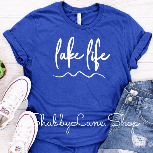 Lake Life- Royal blue tee Shabby Lane   