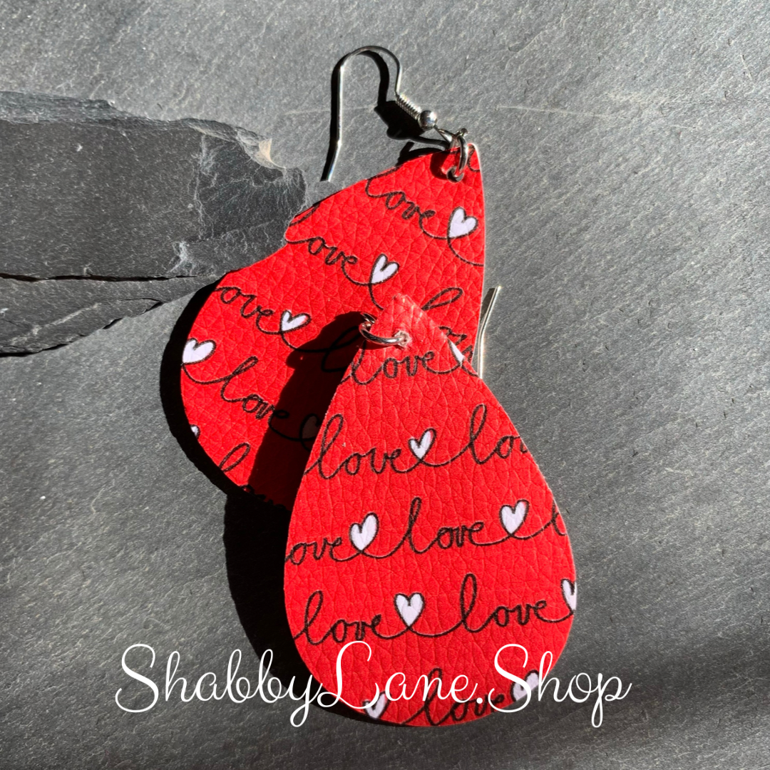 Fun love themed earrings style 1 Earring Shabby Lane   