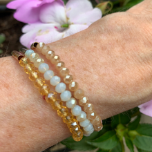 Load image into Gallery viewer, Beaded  gold bracelet trio  Shabby Lane   