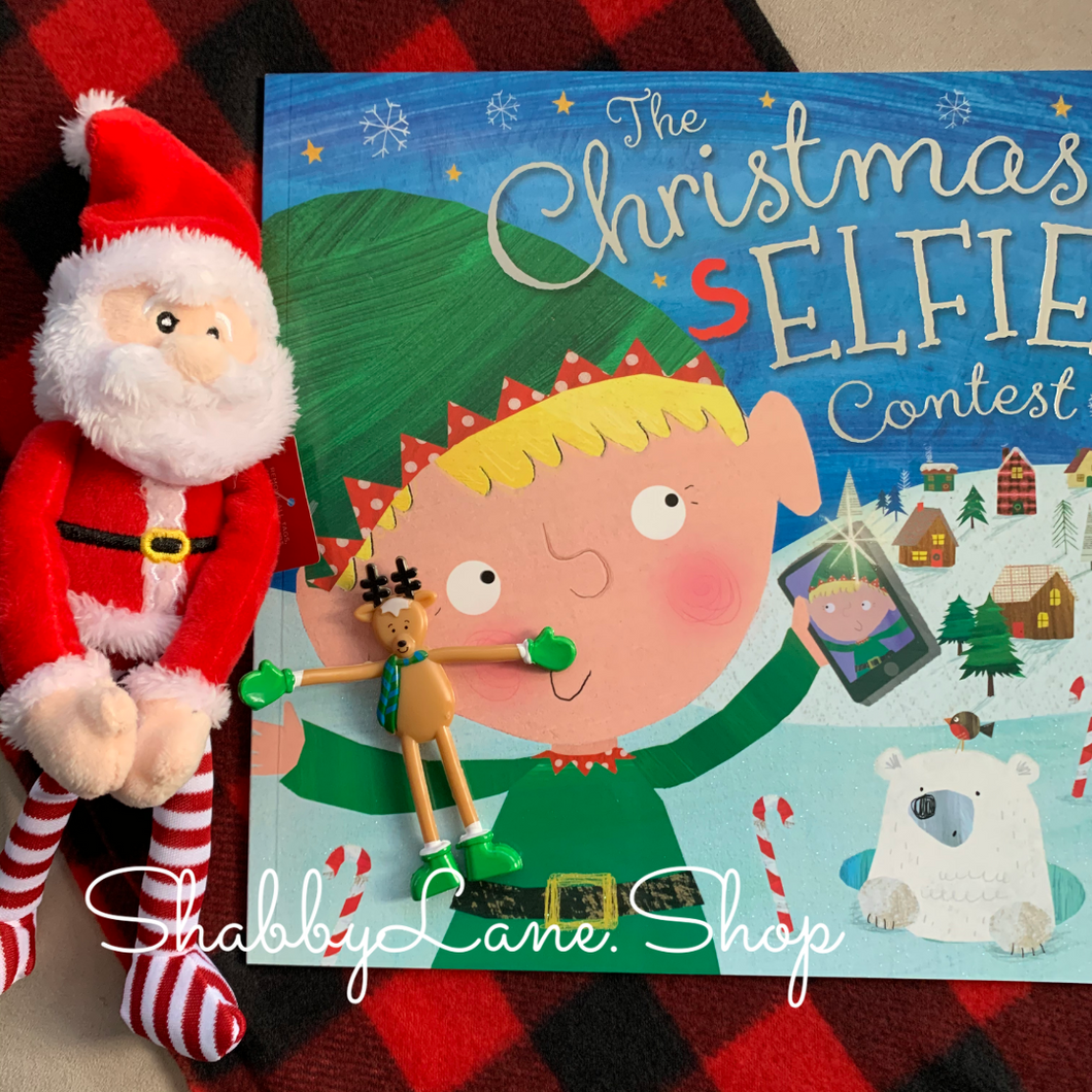 Christmas Selfie Contest Book Bundle  Shabby Lane Santa plushie  