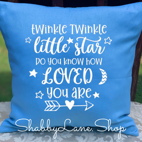 Twinkle twinkle - blue pillow  Shabby Lane   