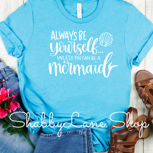 Mermaid - Aqua tee Shabby Lane   