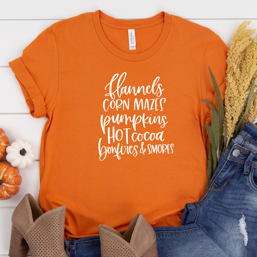 Flannels corn mazes - Orange tee Shabby Lane   