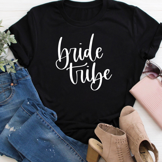 Bride Tribe - black tee Shabby Lane   