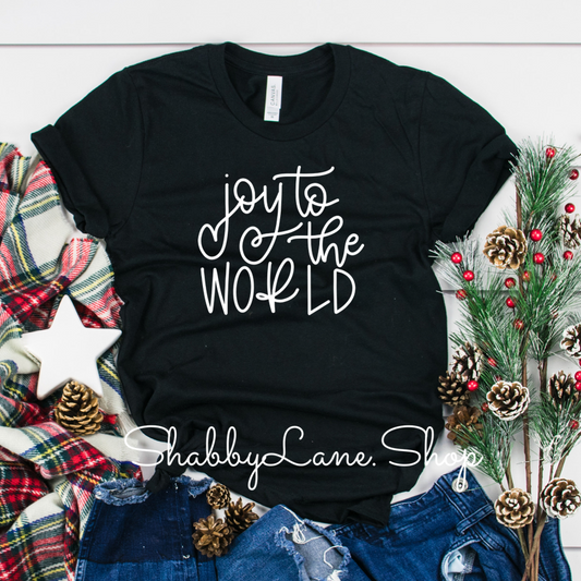 Joy to the world - Black tee Shabby Lane   