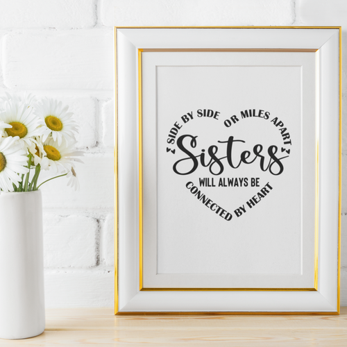 Sisters side by side - 8x10 print  Shabby Lane   