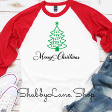 Load image into Gallery viewer, Merry Christmas tree girl - toddler/kids  Shabby Lane   