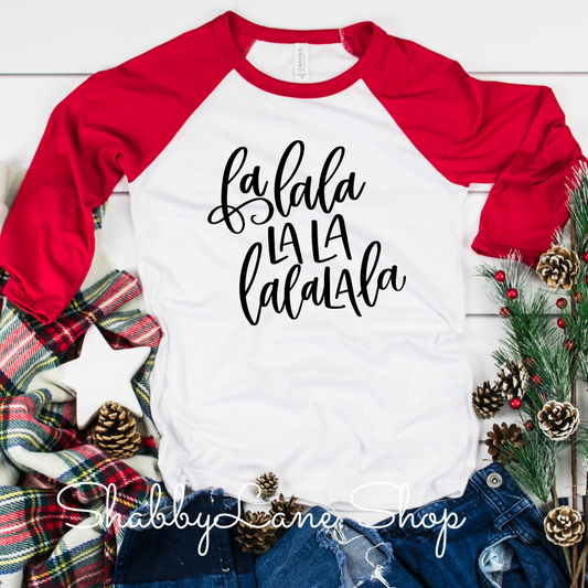 Falalala - red sleeves tee Shabby Lane   