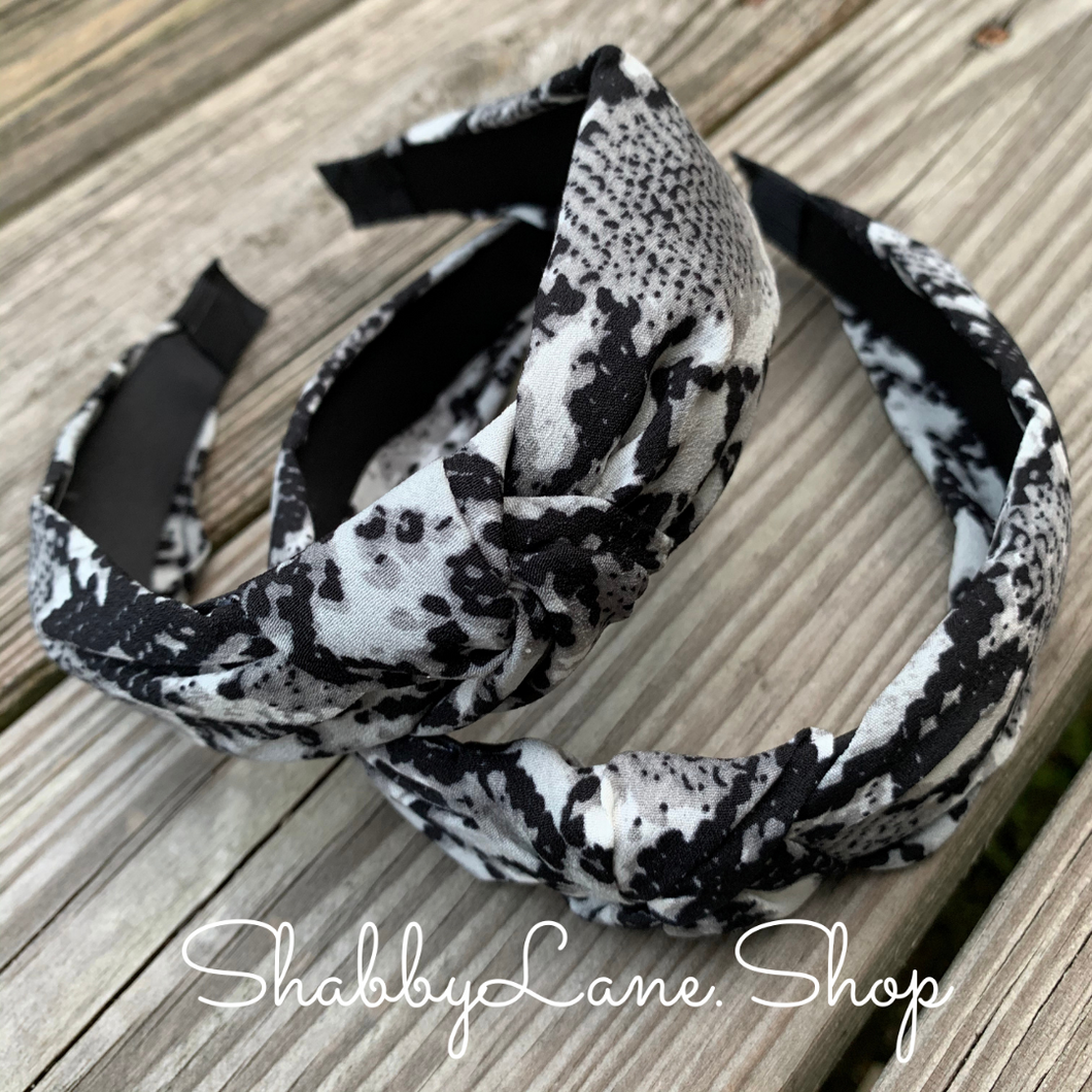 Snakeskin print headband  Shabby Lane   