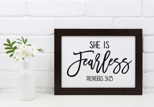 She is fearless- 8x10 print  Shabby Lane   